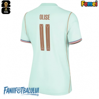 Franța Michael Olise #11 Echipament de Fotbal Replică Mondial 2026 Femei Deplasare